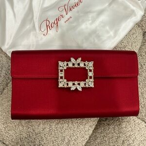 Roger Vivier Satin Clutch